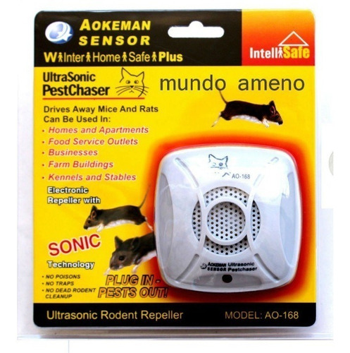 Repelente Ultrasonico De Roedores Ratas Ratones 50mt2