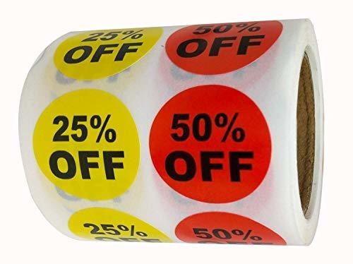 Etiquetas De Precio - 1 Inch Percent Off Stickers Labels Pri