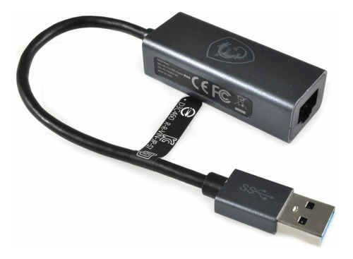 Adaptador Msi Usb 3.1 A Rj45 Ethernet Conversor Gigabit Oem