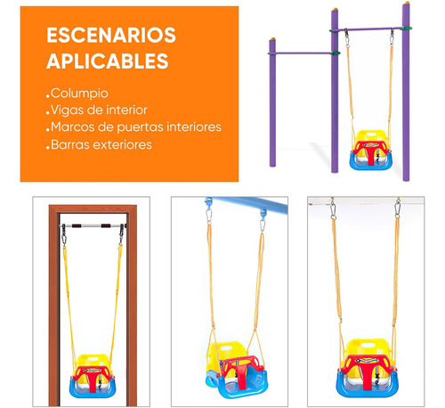 Columpio De Silla De Asiento Para Niños/bebés, Hamaca,3 En 1