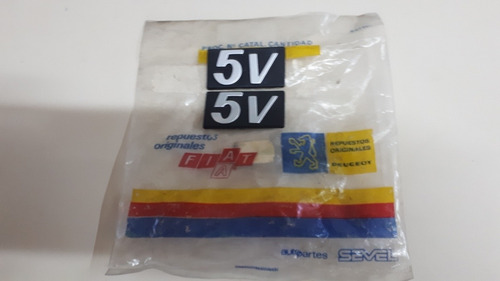 Jgo 2 Emblema Sigla Leyenda 5v Fiat 128 Super Europa 504 Gr2