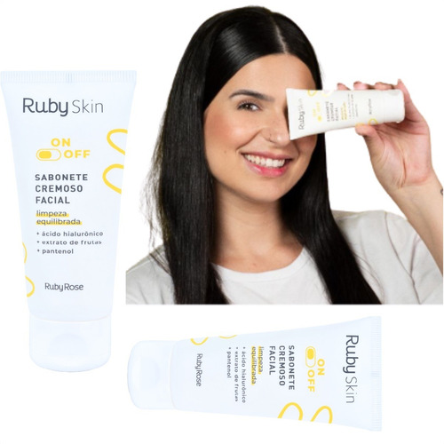 Imagem 6 de 10 de Sabonete Cremoso Facial Ruby Skin On + Off Ruby Rose