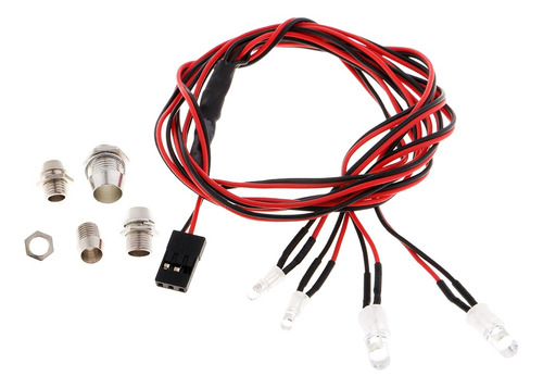 Imagen 5 de 9 de Faros Led Lámpara 4.8-6v Para Rc Modelo Coche De Deriva
