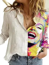 Comprar Camisa Frida Kahlo Camisa De Lino Mexicano Camisa Estilo Méx