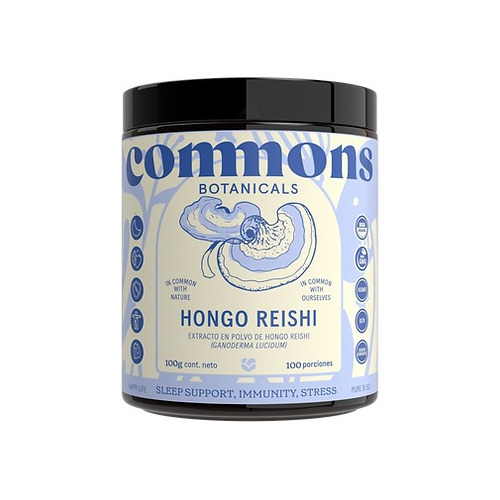 Hongo Adaptógeno Reishi Commons Polvo 100% Orgánico