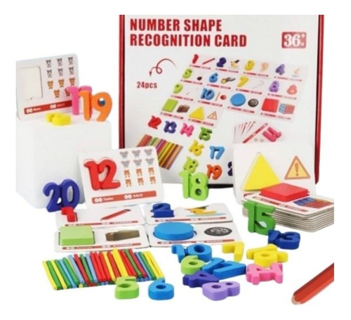 Juego Didactico De Madera Aprender Matematica Y Formas Geo