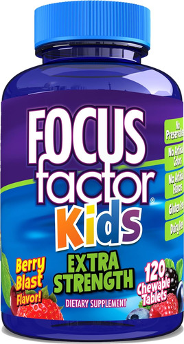 Focus Factor Kids Extra Fuerza Masticable Salud Cerebral 120