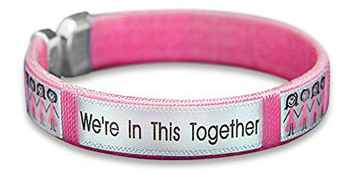 Brazalete - Breast Cancer Ribbon Bangle Bracelet