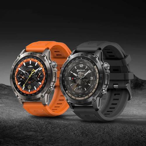 Smartwatch Zeblaze Stratos 2 Plus 1.43 Gps Preto Cinza-escuro Preto