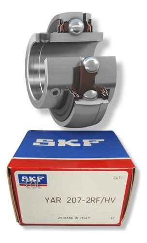 Rodamiento Yar 207-2rf/hv  Skf De Bolas Med: 35x72x42,9x19