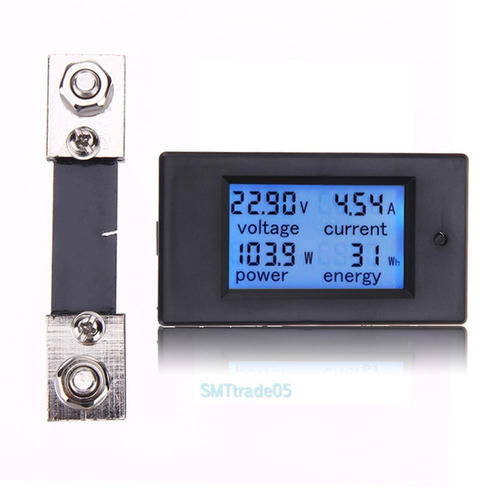 Multimetro Amperimetro Voltimetro Vatio Kwh Digital Lcd Dc