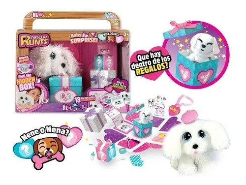 Peluche Rescue Runts Baby Surprise Con Accesorios 18056