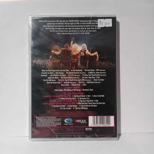 Twisted Sister Live At Wacken The Reunion Cd Dvd Nuevo