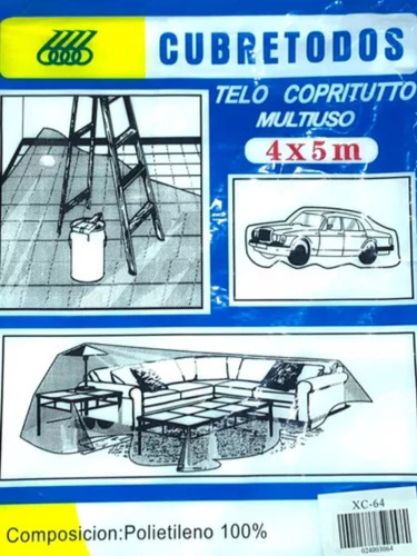 Cubrepolvo Casa Auto Limpieza Protección Hogar Lona  