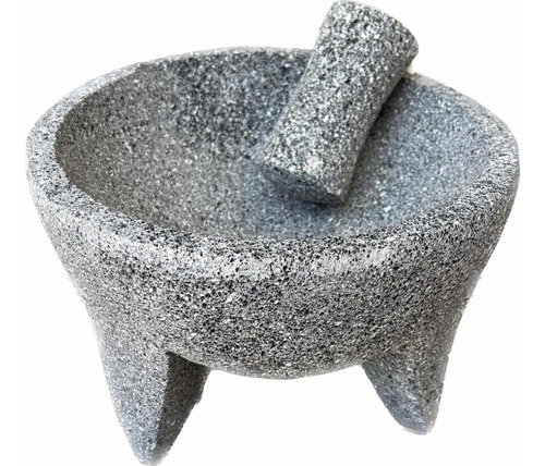 4 Molcajetes De Piedra De Basalto #9 (mayoreo)