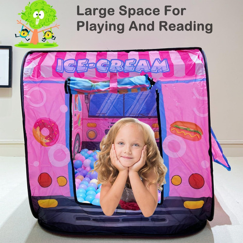Carpa Camión De Helados,para Niños Pop Up Con Bolsa