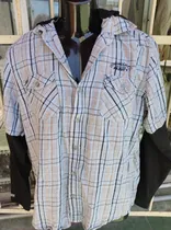 Comprar Camisa Rusty A Cuadros Hombre Con Capucha Talle M Impecable