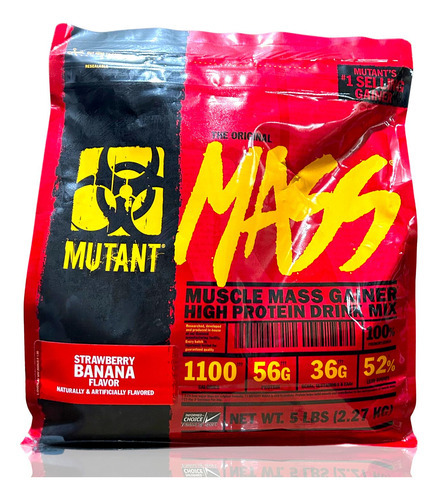 Mutant Mass 5 Lbs Fresa Banana Mutant