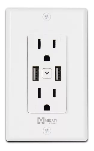 Enchufe Usb Wifi Socket Inteligente Para Pared 110v Premium