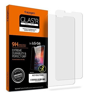 Spigen LG G6 Screen Protector [vidrio Templado X 2] [case Fr