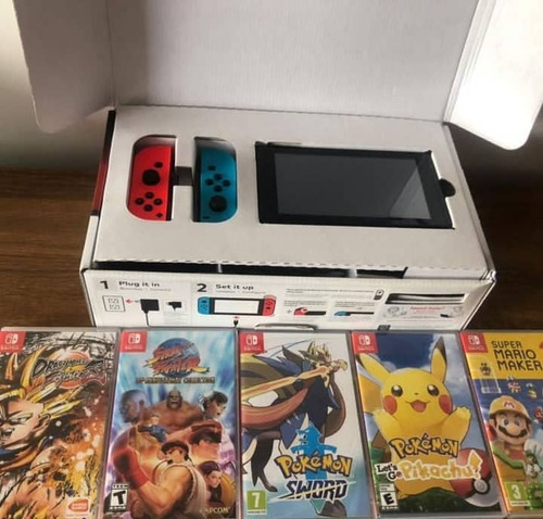 Nintendo Switch 32 Gb Con Juegos 