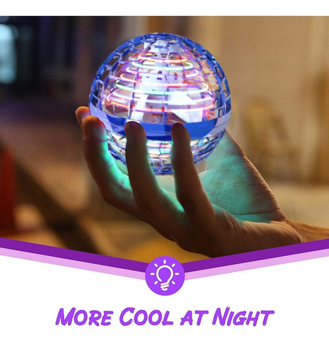 * Flynova Pro Flying Ball Juguete Rotación 360 Luz Led