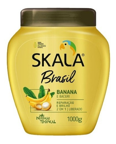 Mascarilla Brasileña Skala Banana Fuerza Y Brillo 1 Kilo 