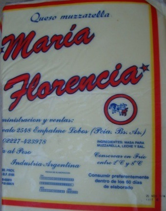 Muzzarella María Florencia! Zona Sur!