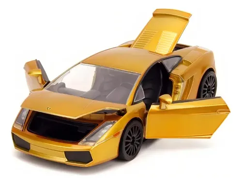 Carro Colecionável Lamborghini Gallardo 1:24 Dourado Jada Velozes