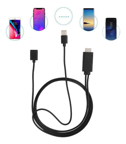 2 En 1 1080p Usb Hembra A Hdmi Macho Hdtv Cable Adaptador Ca