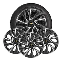 Comprar Jogo Calotas Esportivas Aro 15 Ds4 Black Silver Chevrolet Gm