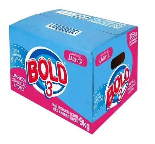 Detergente Jabón En Polvo Bold 3® Cariñitos De Mamá 9 Kg