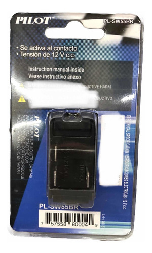 Interruptor Pilot Touch Led Switch 12v Universal P/ Adaptar
