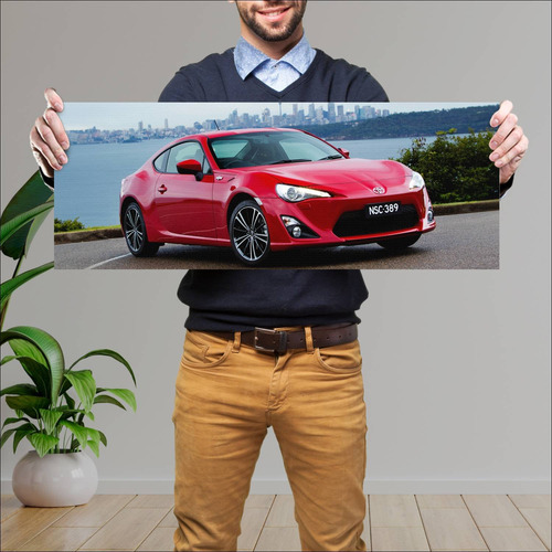 Cuadro 30x80cm Auto 2012 Toyota 86 Gts Au 7508 24