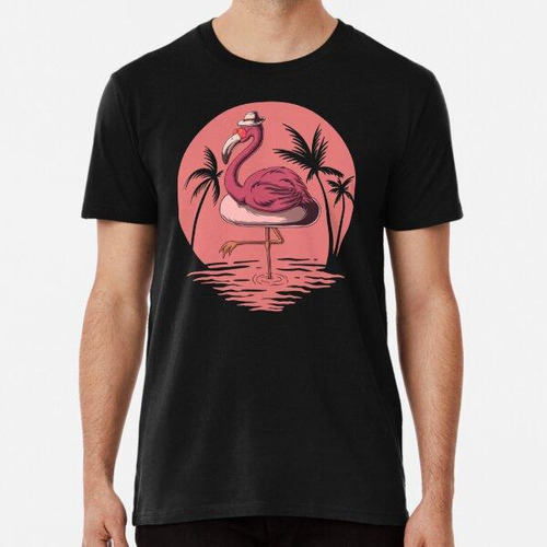 Remera Flamingo Summer Vibes Vector Illustration Gratis Pngt