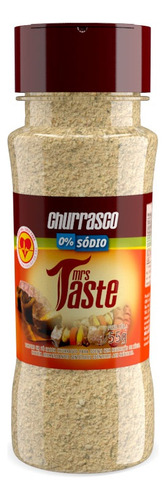 Tempero Churrasco Zero Sódio 55g - Mrs Taste -original C/