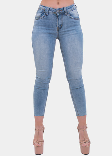 Jeans Skinny Prelavado Elasticado