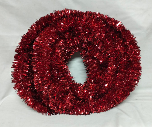 10 Mt Escarcha Feston Ext Calle 10cm Alambre Galvanizad Rojo