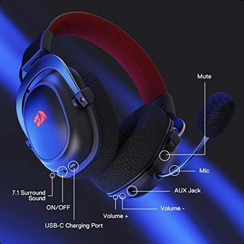 Redragon H510 Pro Zeus-x Rgb Auriculares Inalámbricos Para J