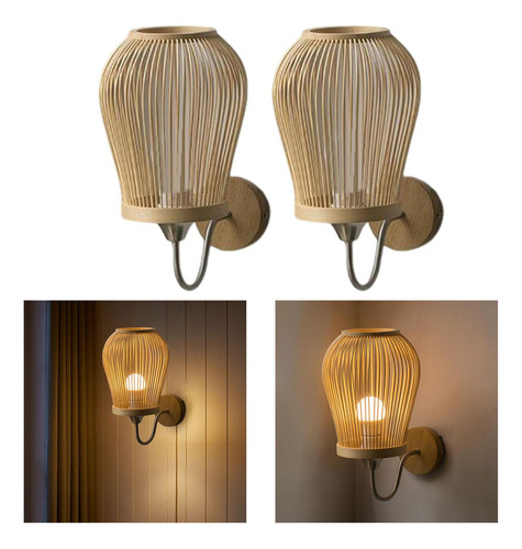 2x Aplique E27 Iluminación Básica Para Dormitorio