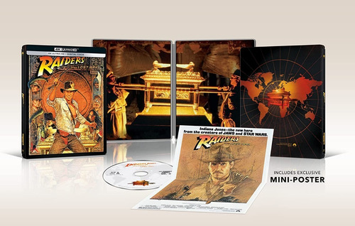 Blu Ray 4k Indiana Jones Raiders Of The Lost Ark Steelbook