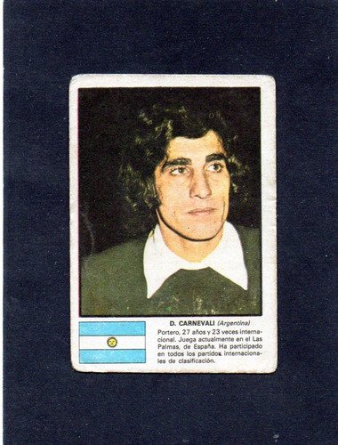 Figurita Munich 1974, Carnevali, Seleccion Argentina, Mira!!