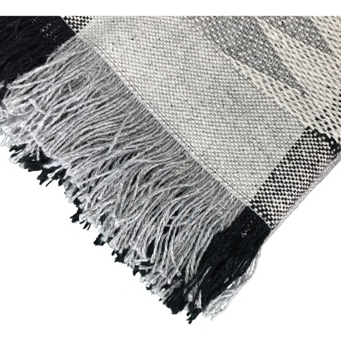 Manta Sofá Soft Chevron Luxo Algodão Frete Gratis P/ 5 Peças