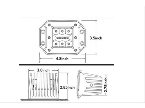 Barra Led 39w 13 Led 12cm Luz Blanca Fría 12-24v Pack 2 Uni Barra Led 39w 13 Led 12cm Luz Blanca Fría 12-24v Pack 2 Uni