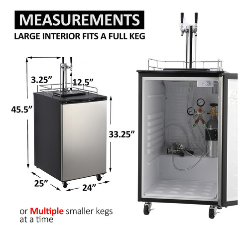 Kegerator Y Enfriador De Cerveza De Barril, Dispensador De C