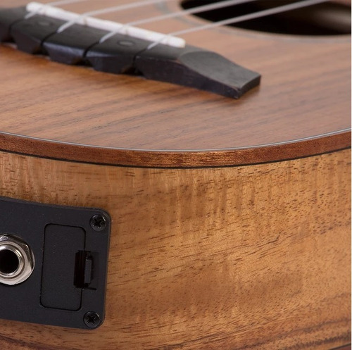 Imagem 6 de 6 de Ukulele Malibu Abacaxi Concert 23 Sapele Elet Nat C/ Capa