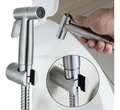 Kit Ducha Bidet Arabe Inodoro Wc Acero Inoxidable
