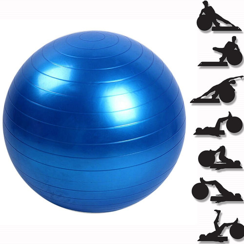 Bola Suiça Pilates 65cm Com Bomba Yoga Abdominais 150kg