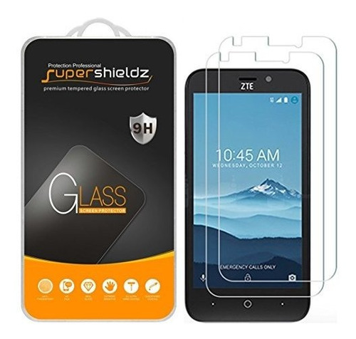 (2 Pack) Supershieldz Para Zte (prestige 2) Pantalla De Cris