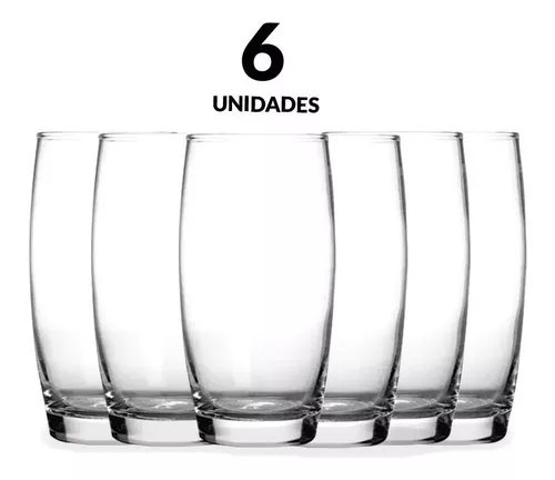 Jogo de Copos Nadir 300ml Oca com 6 Unidades Vidro